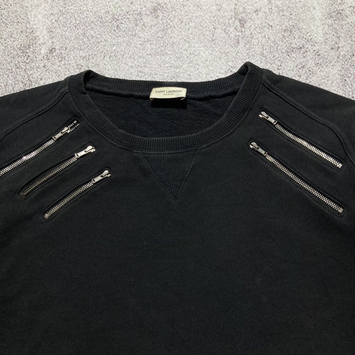 Saint Laurent Paris 🇫🇷 FW 15 Hedi Slimane Saint Laurent Paris 5 Zip Sweatshirt Size US M / EU 48-50 / 2 - 4 Thumbnail