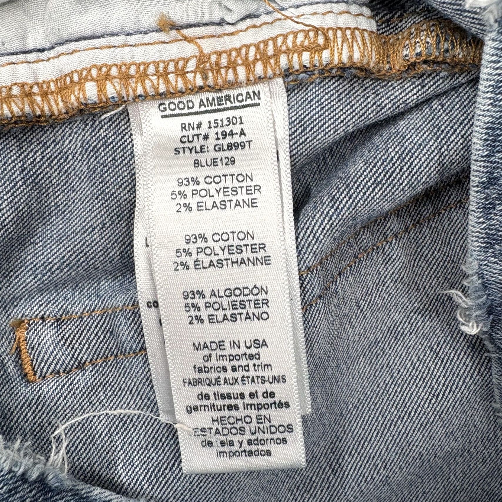 Good American Good American Jeans Womens 10/30 Distressed Ankle Skinny Medium Blue Jeans Size 32" / US 10 / IT 46 - 6 Thumbnail
