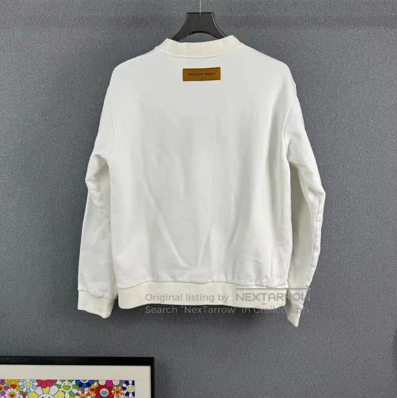 Louis Vuitton Louis Vuitton Men's White Sweatshirt M Size . Size US M / EU 48-50 / 2 - 2 Thumbnail