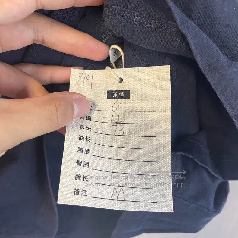 Balenciaga Balenciaga Navy Blue Embroidered Double Hook Medal Logo Sh Size US M / EU 48-50 / 2 - 3 Thumbnail