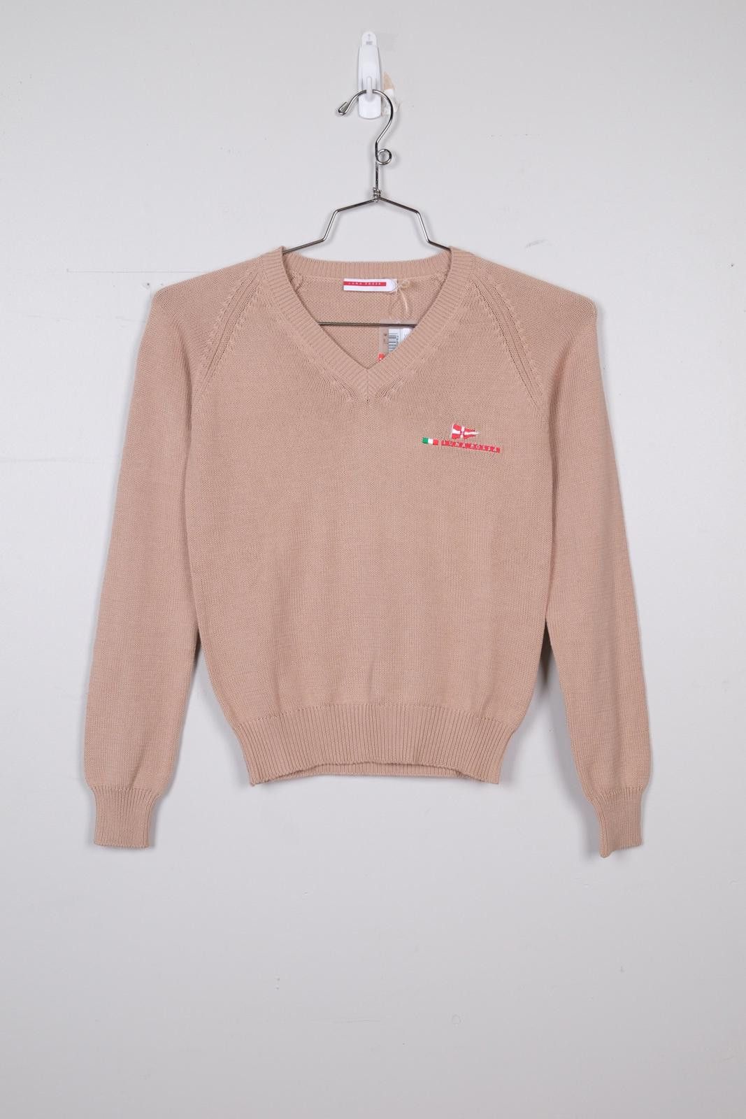 Prada 00's Prada Luna Rossa Knit V-Neck Sweater Size ONE SIZE - 1 Thumbnail