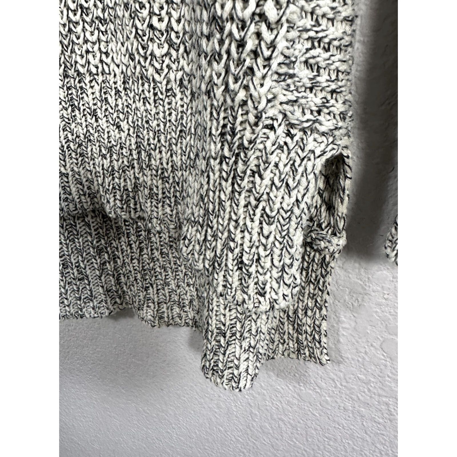 Vintage RD Style Women's Tunic Sweater Knit Gray Long Sleeve S Size Cotton Acrylic Chunky-Knit Size S / US 4 / IT 40 - 5 Thumbnail