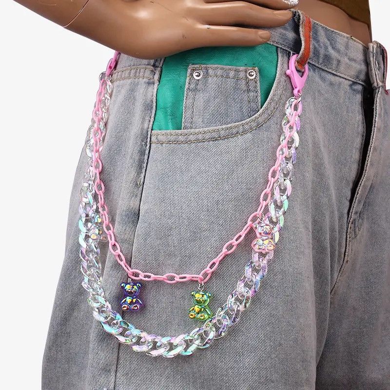 Jewelry Cute Bear Key Trouser Hipster Pant Jean Chain Size ONE SIZE - 3 Thumbnail