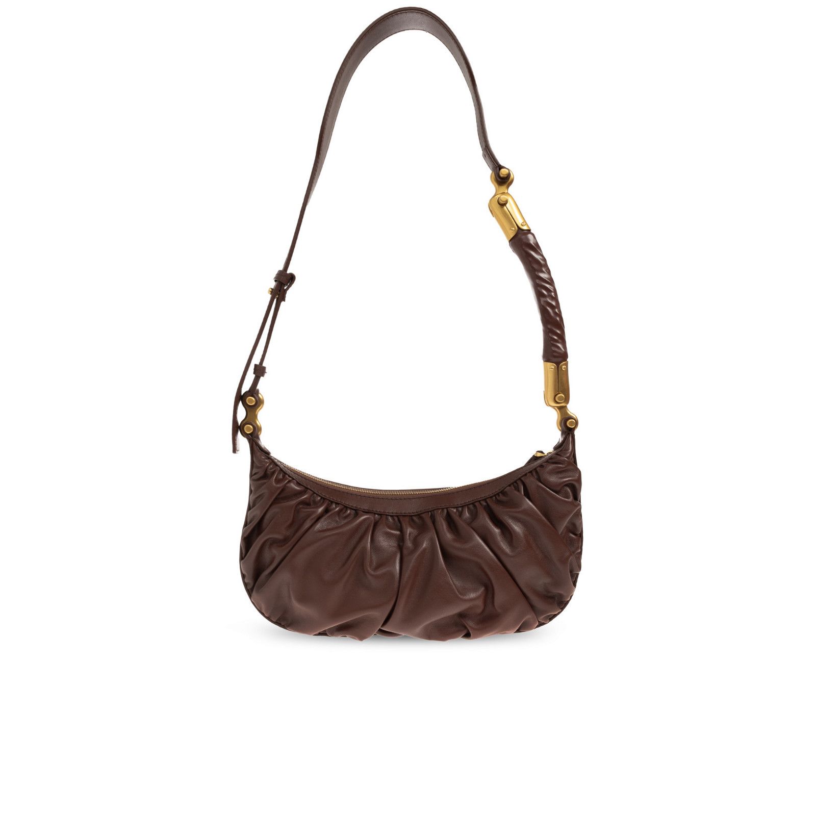 Balmain BALMAIN Ebene Hobo Medium Brown Shoulder Bag New & Authentic Size ONE SIZE - 3 Thumbnail