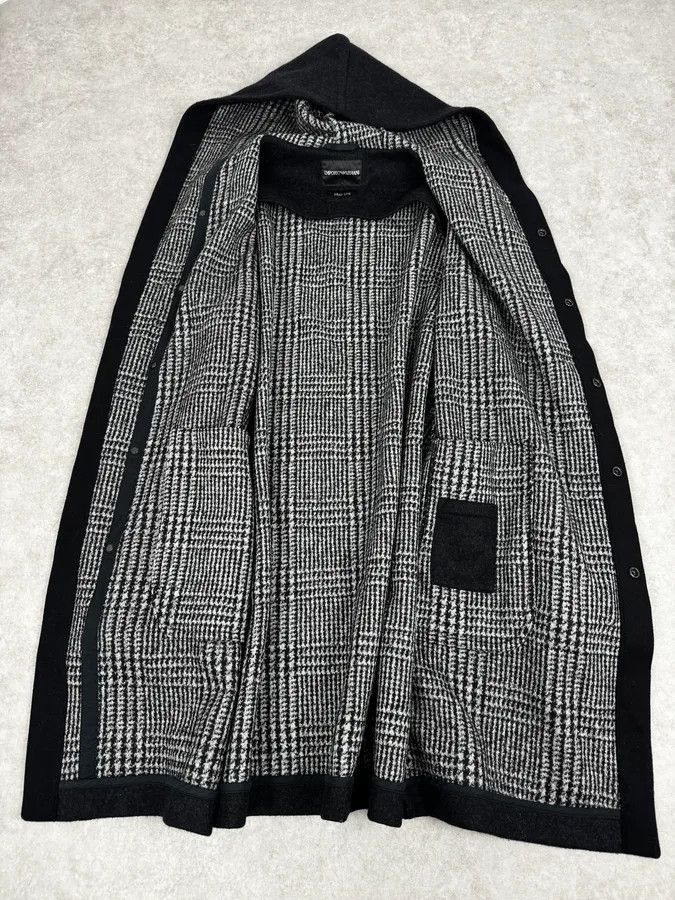 Emporio Armani AW2012 Emporio Armani Grey Wool Hooded Trench Coat Size US M / EU 48-50 / 2 - 7 Thumbnail