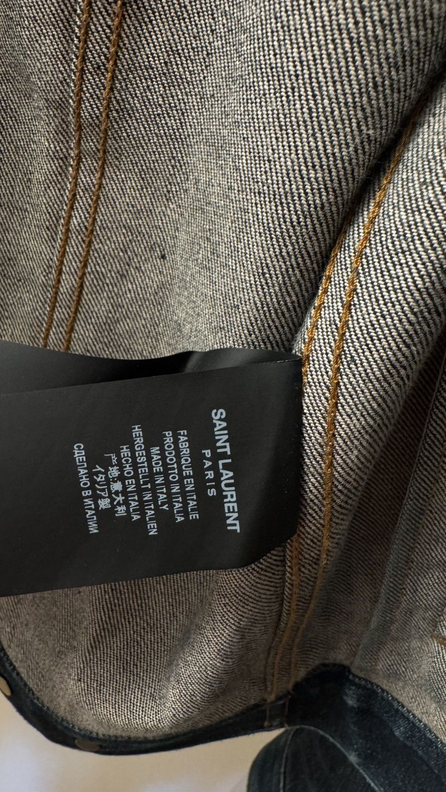 Saint Laurent Paris Saint Laurent Paris Denim Trucker Jacket size 50 Size US M / EU 48-50 / 2 - 7 Thumbnail