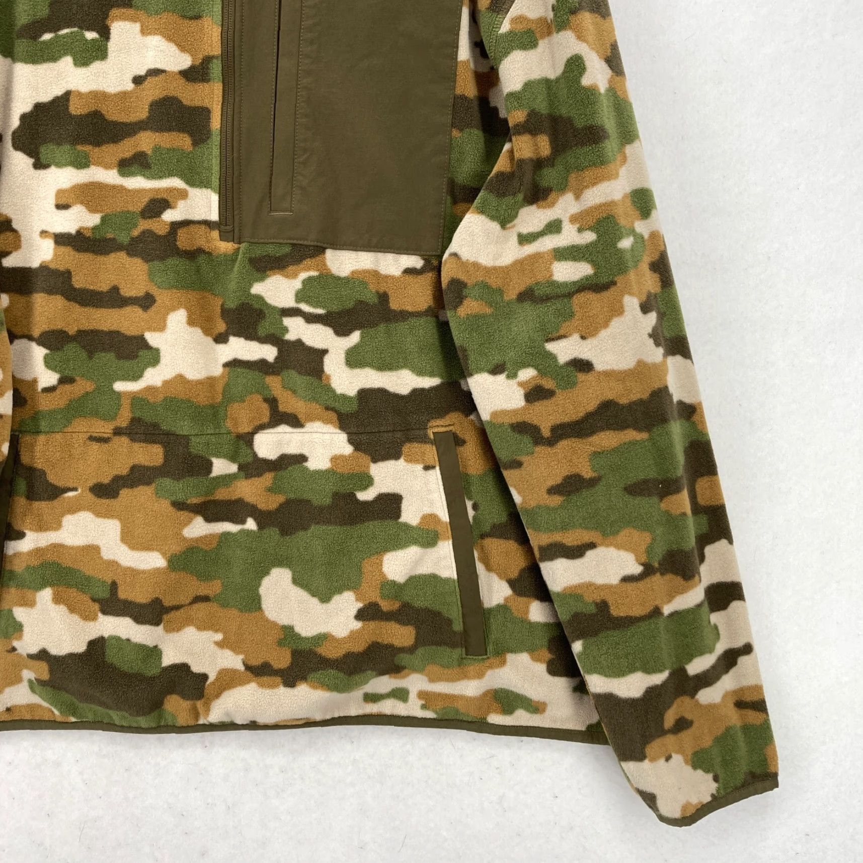 Vintage Duluth Fleece Half Zip Pullover Sweatshirt Mens 2XL Relaxed Green Camouflage Camp Outdoor Hiking Hunting Logo Zipper Mock Neck Size US XXL / EU 58 / 5 - 3 Thumbnail