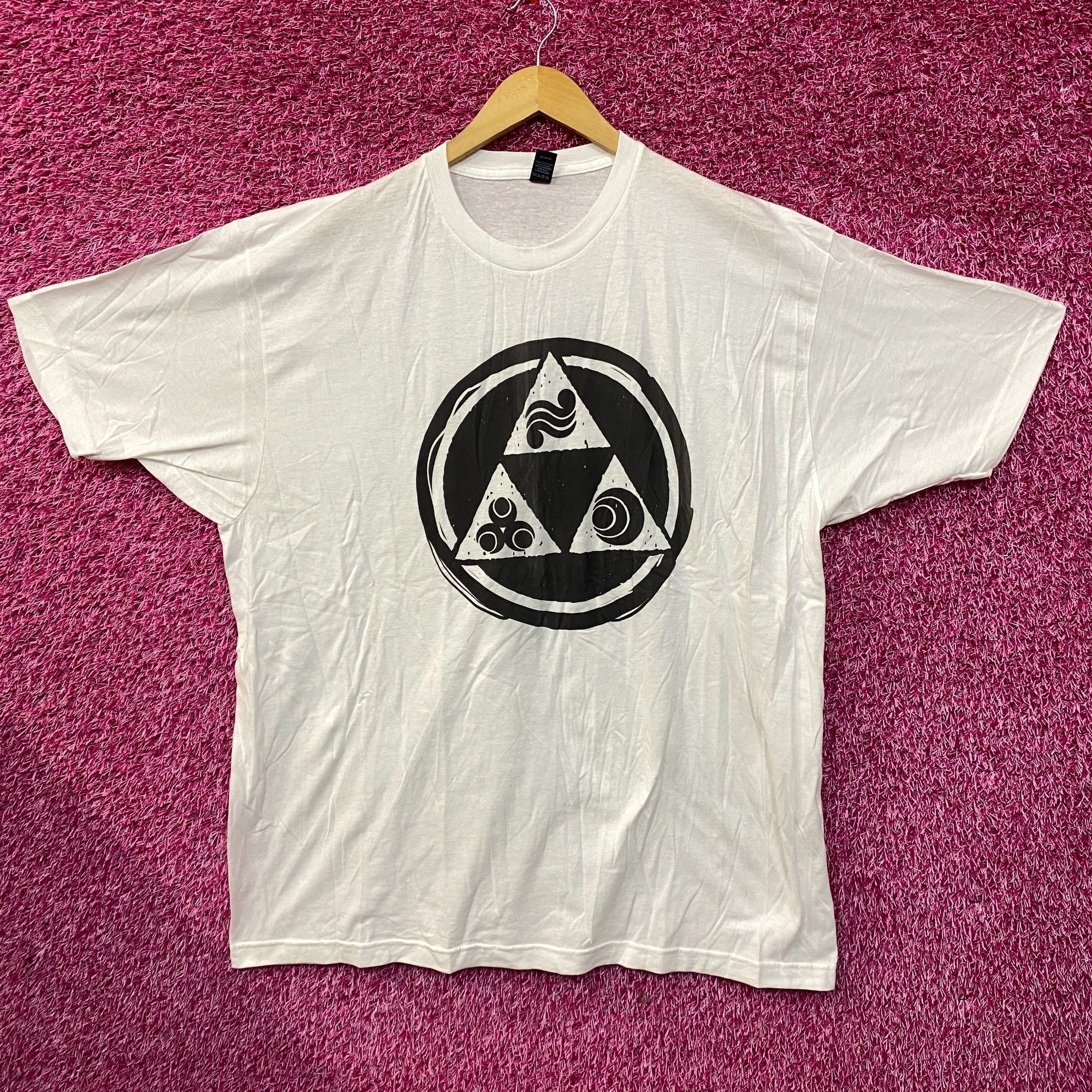 Nintendo The Legend of Zelda Triforce Elements Logo T-Shirt 2XL Size US XXL / EU 58 / 5 - 1 Thumbnail