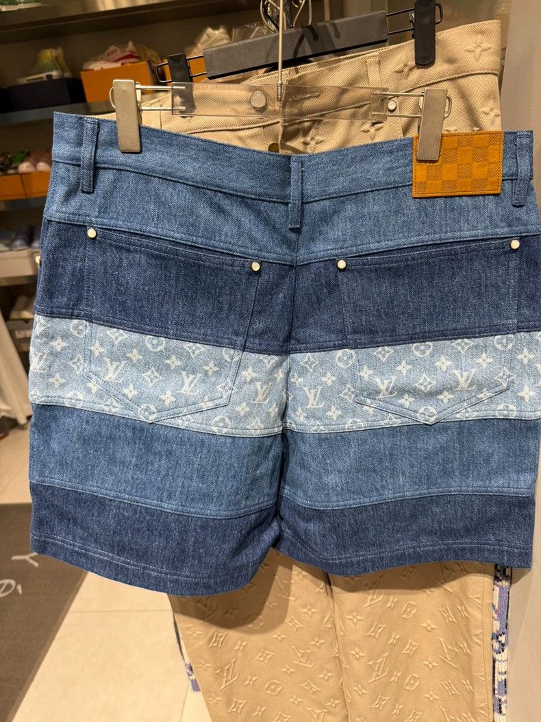 Louis Vuitton Louis Vuitton Striped logo full printed jeans 2505-Nextarro Size US 34 / EU 50 - 2 Thumbnail
