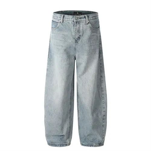 Japanese Brand × Jean Retro trend loose washed casual scimitar jeans Size US 34 / EU 50 - 1 Thumbnail