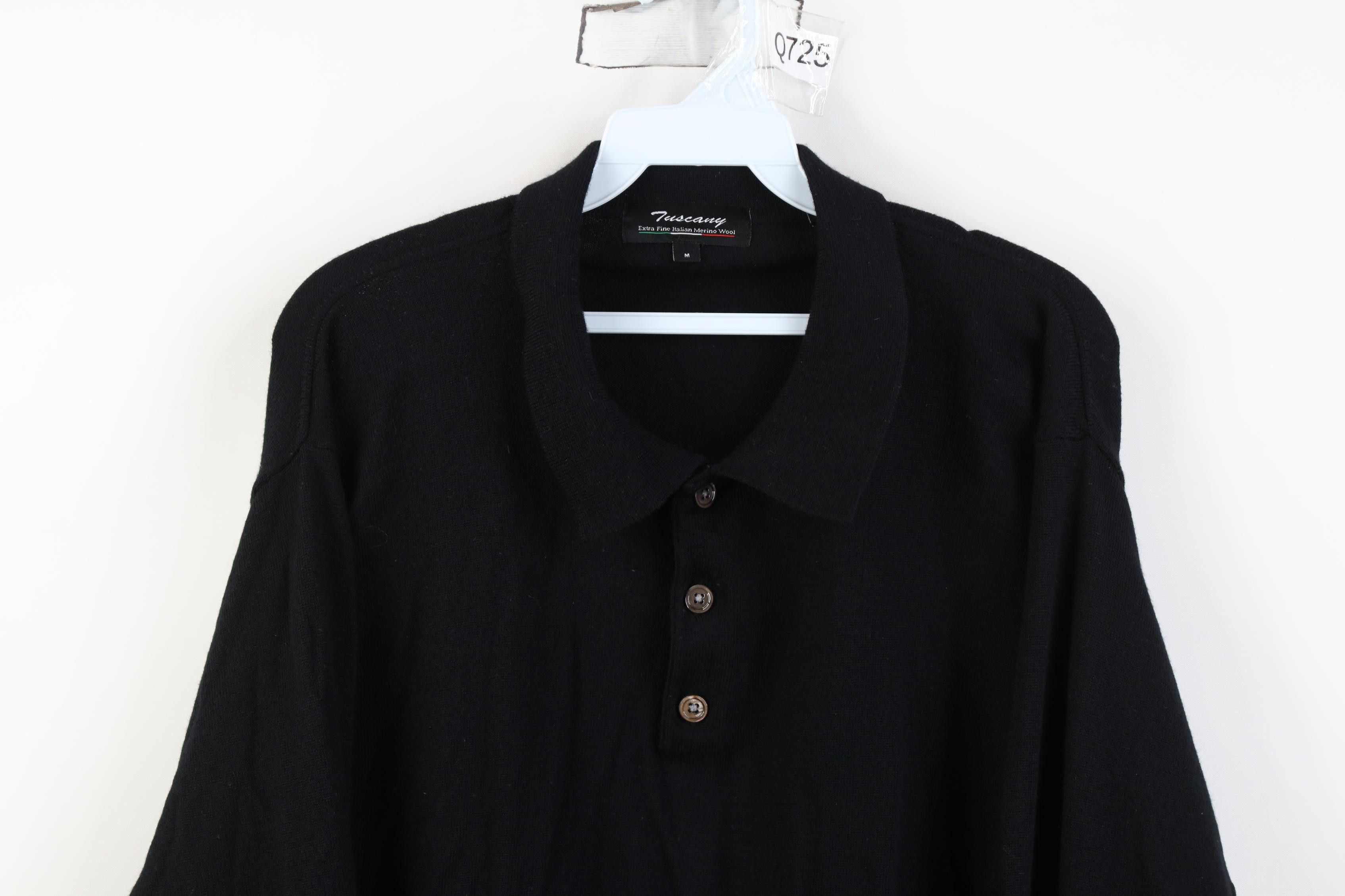 Vintage Vintage 90s Y2K Streetwear Merino Wool Knit Collared Sweater Size US M / EU 48-50 / 2 - 2 Thumbnail