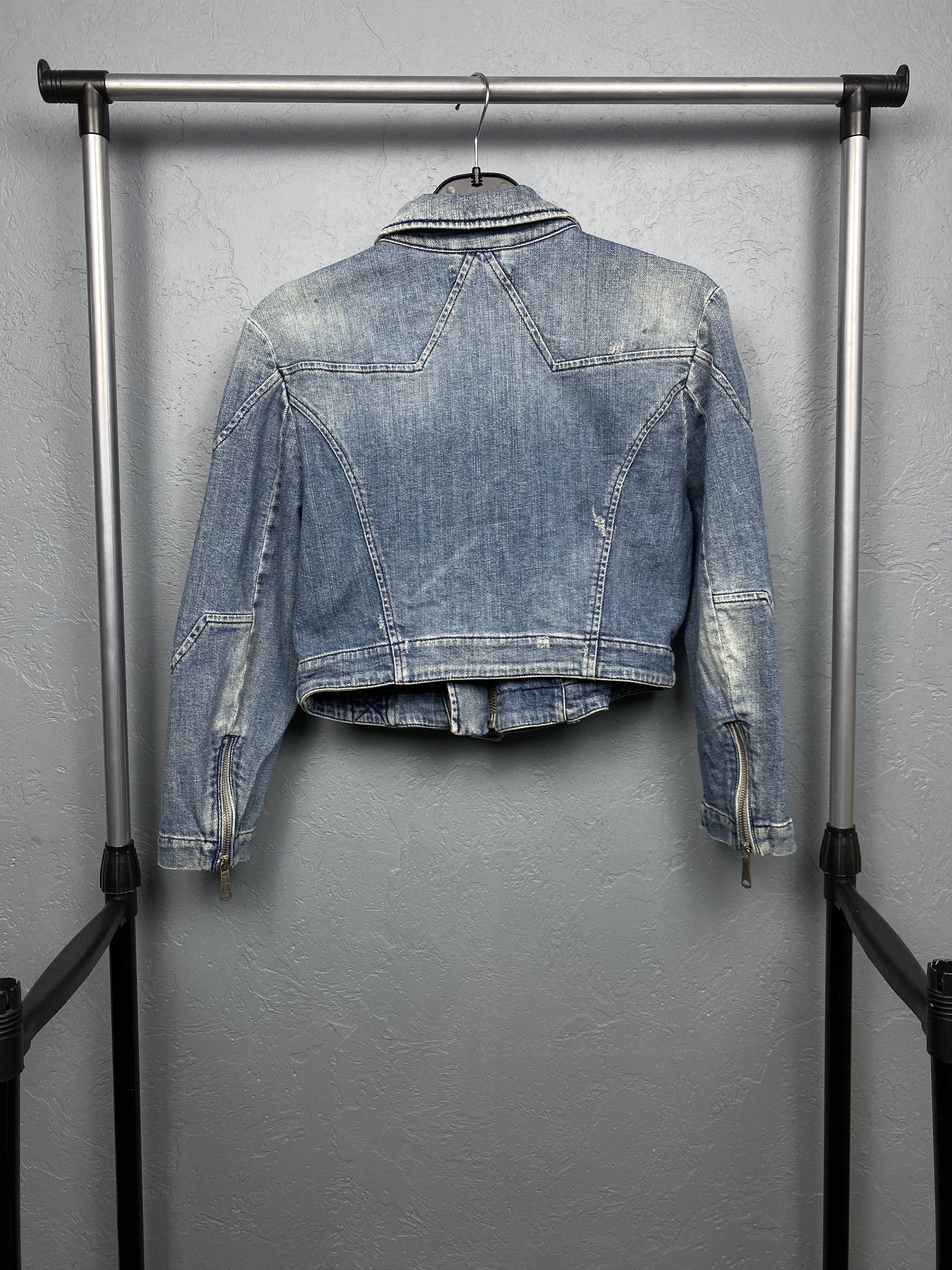 Diesel Diesel Distressed Denim Vintage Jacket Y2K Jeans Size S / US 4 / IT 40 - 10 Thumbnail