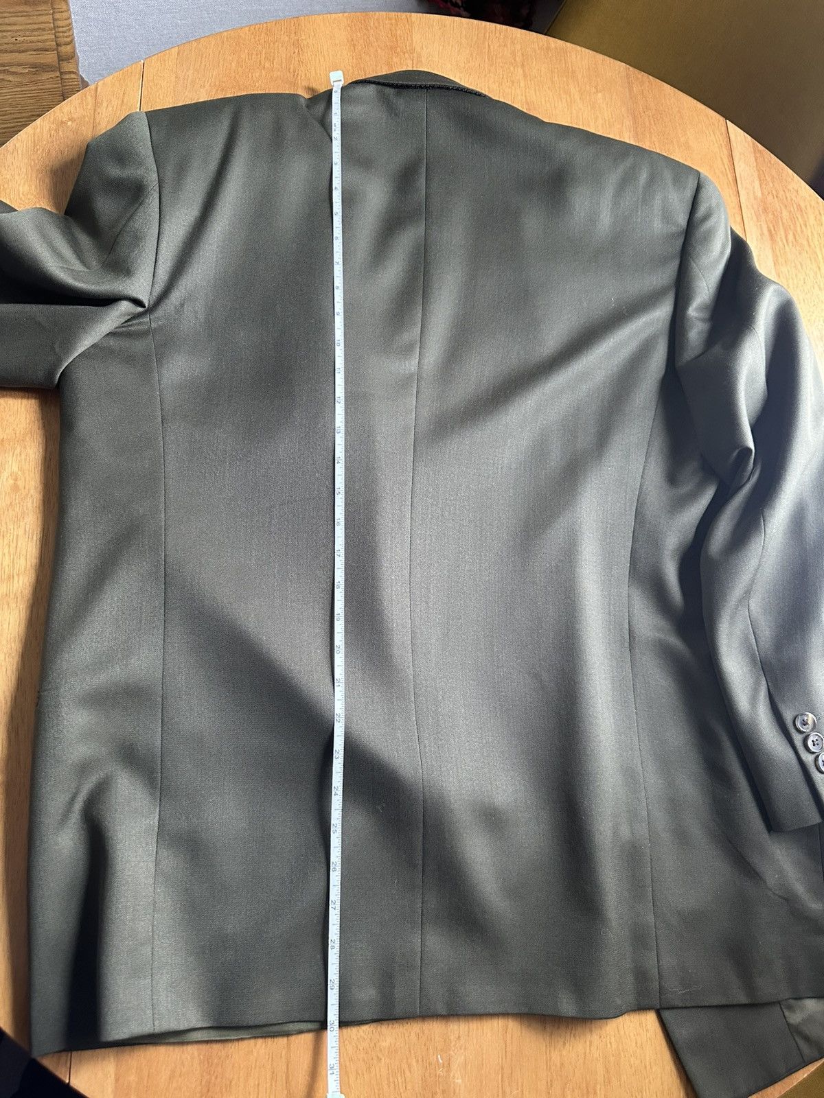Christian Dior Monsieur Olive Double Breasted Suit Size 42R - 8 Thumbnail