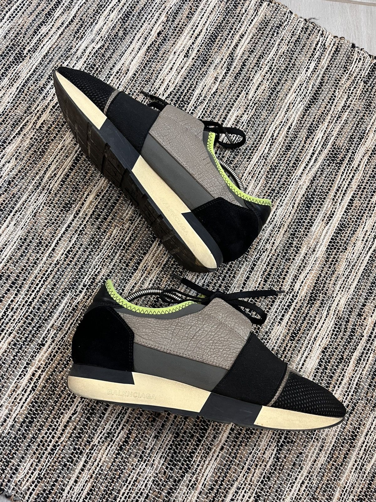 Balenciaga × Designer Balenciaga Race Runner Leather sneakers Japanese style shoes Size US 7 / IT 37 - 5 Thumbnail