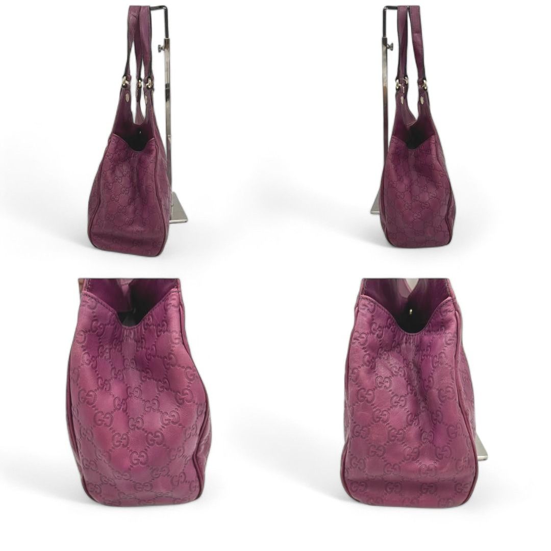 Gucci Gucci - shoulder bag purple bodeaux GG pattern patent Size ONE SIZE - 7 Thumbnail