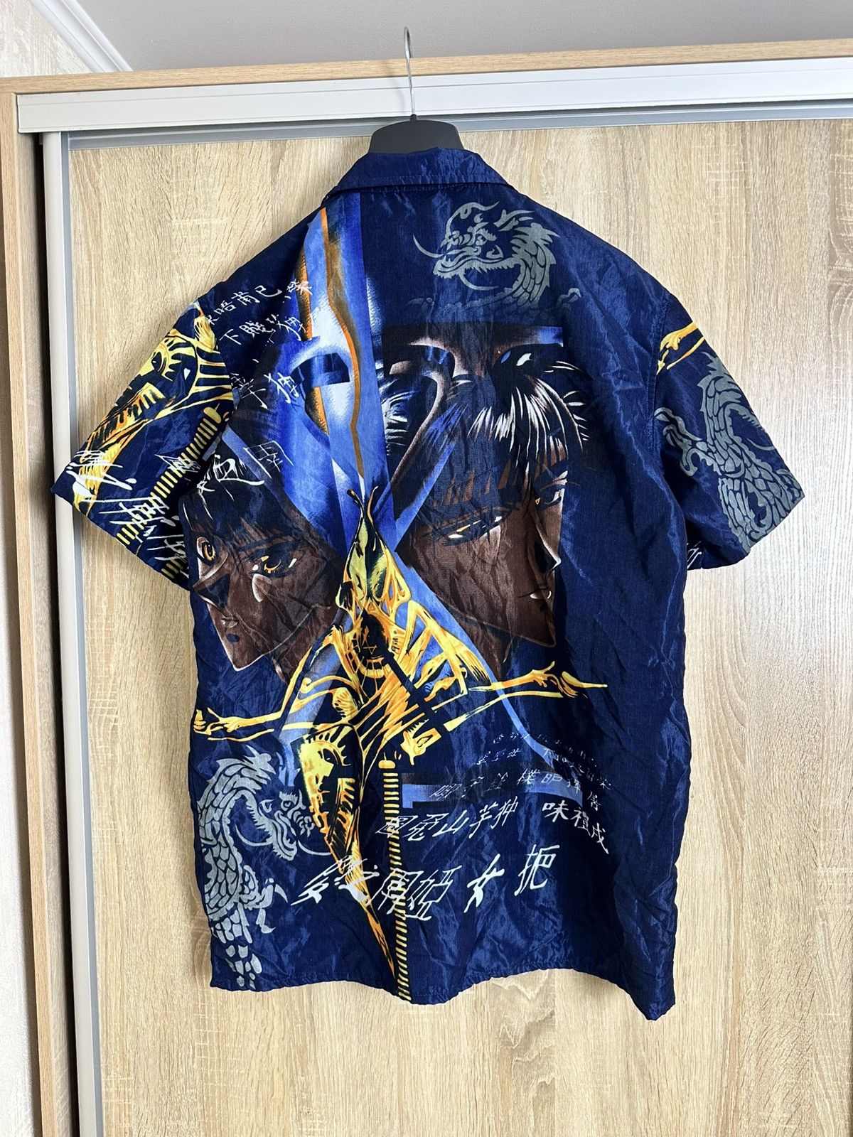 Anime 🔥 90s Anime Button Up Shirt Vintage Berserk Naruto Dragon Size US S / EU 44-46 / 1 - 1 Thumbnail