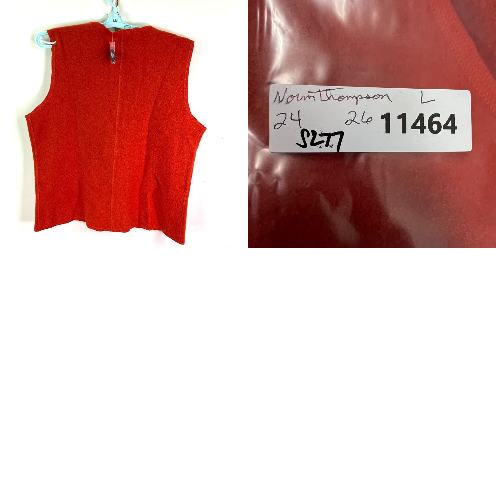 Jim Thompson VINTAGE Norm Thompson Cardigan Vest Women's L Burnt Orange Bohemian Wool NWT Size L / US 10 / IT 46 - 8 Thumbnail