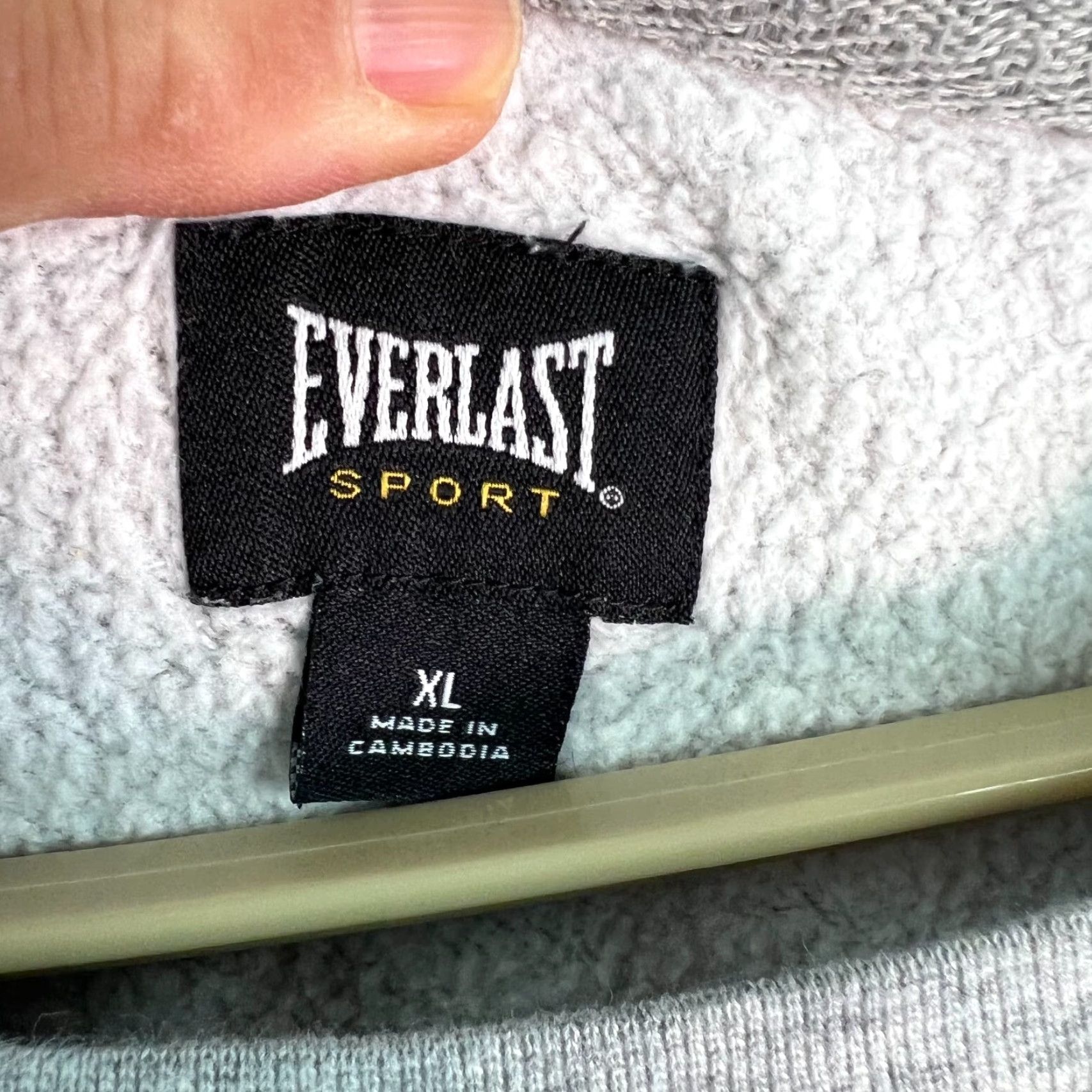 Everlast Everlast Sport Mens Sweatshirt Pullover Crew Neck Long Sleeve XL Gray Regular Fit Size US XL / EU 56 / 4 - 3 Thumbnail