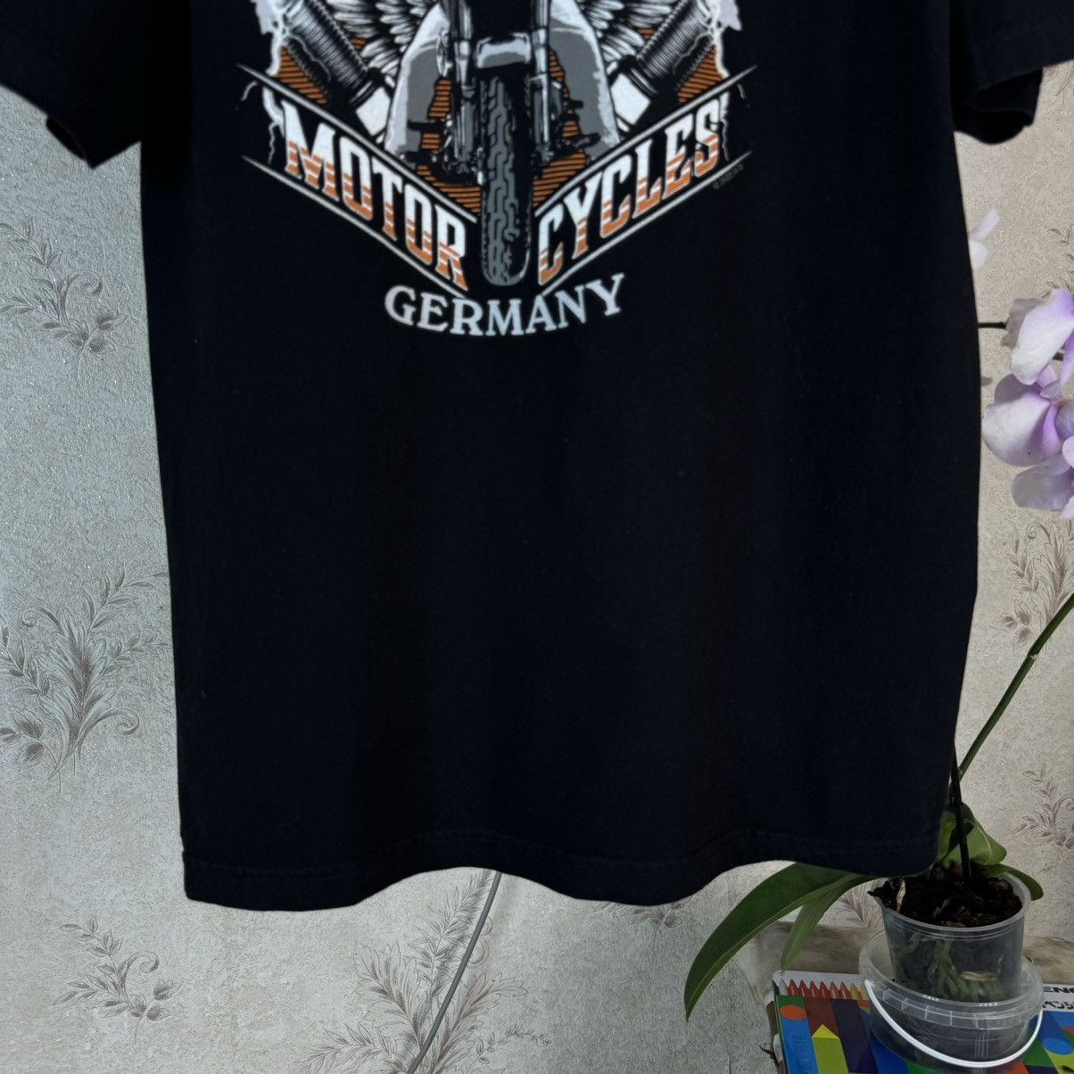 Harley Davidson × Vintage Harley Davidson T shirt Skeleton Biker Hamburg Nord Germany Size US XXL / EU 58 / 5 - 12 Thumbnail
