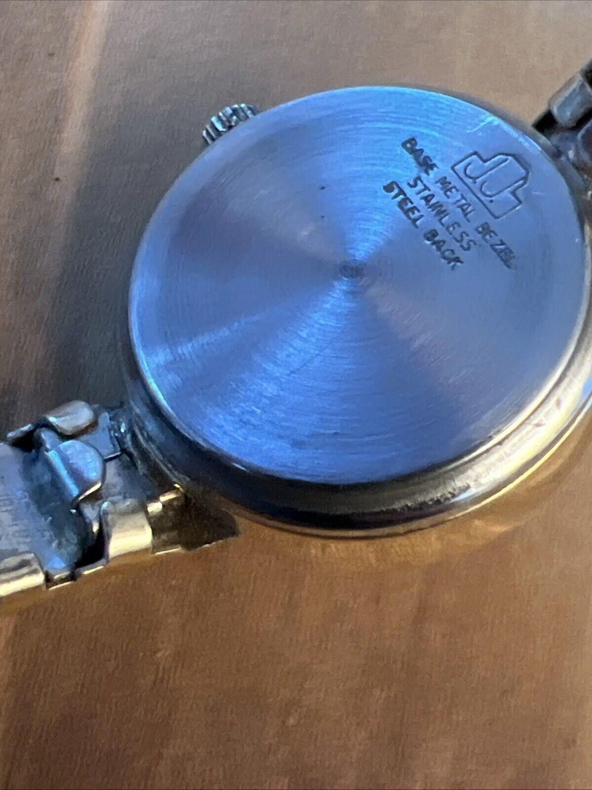 Designer jules jurgensen 10k Rgp Ladies Quartz Watch New Battery Size ONE SIZE - 4 Thumbnail