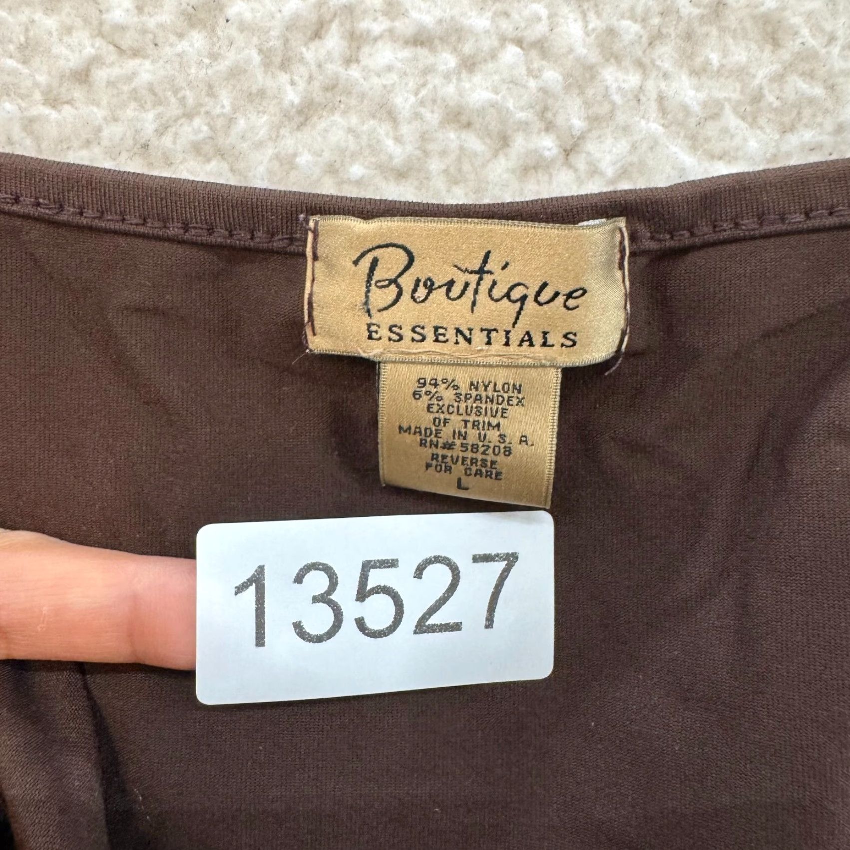 Vintage Y2K Vintage Camisole Tank Top L Brown Slinky Stretch Grunge Whimsigoth Fairy Shirt Womens Size L / US 10 / IT 46 - 8 Thumbnail