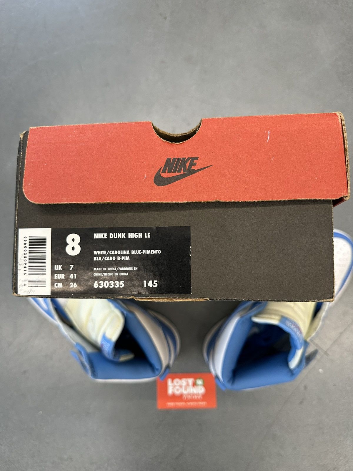 Nike 1999 Nike Dunk High Le NYC Carolina Blue Size US 8 / EU 41 - 11 Thumbnail