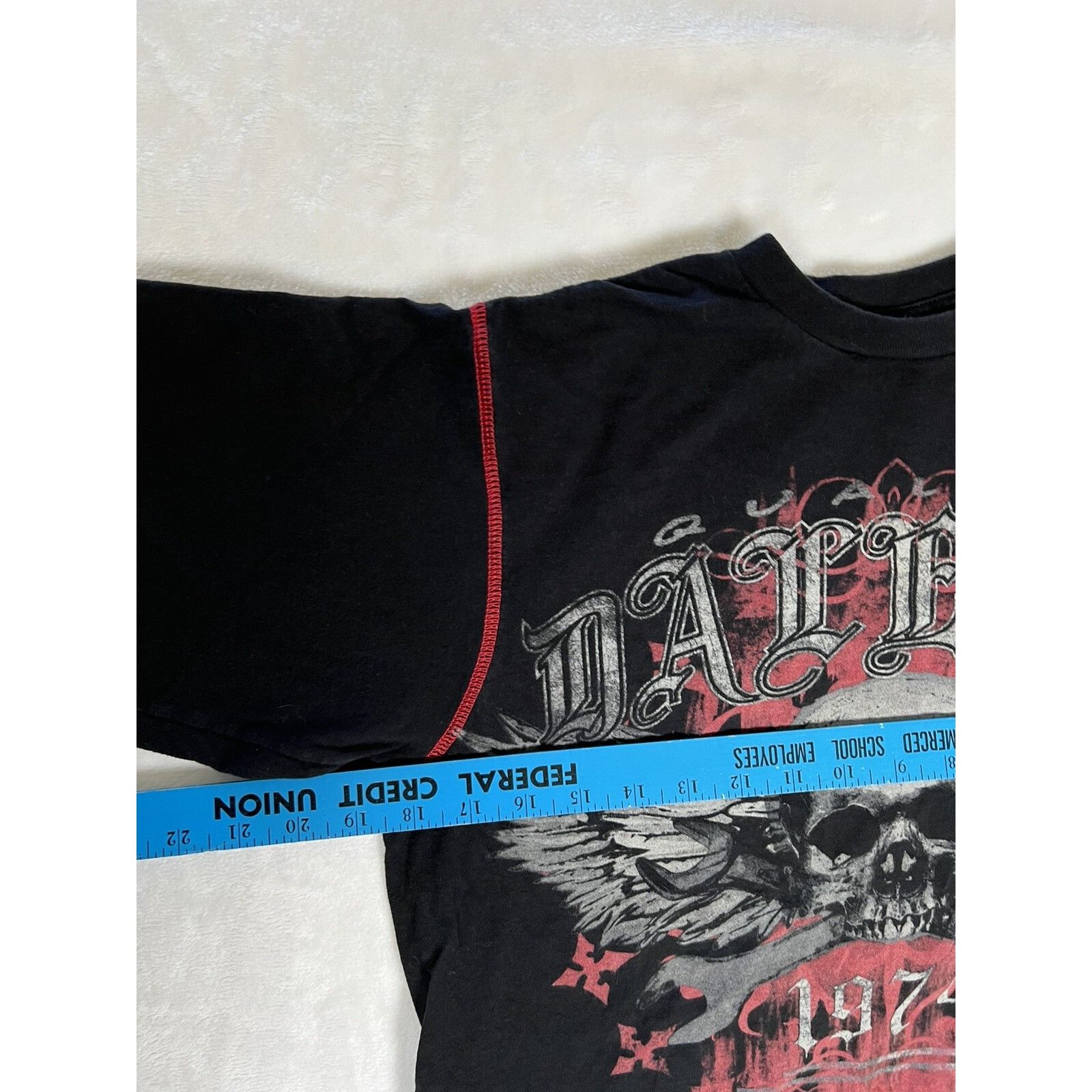 Chase Authentics Dale Earnhardt Jr T-Shirt Double Sided Skull All Over Print Size US M / EU 48-50 / 2 - 5 Thumbnail