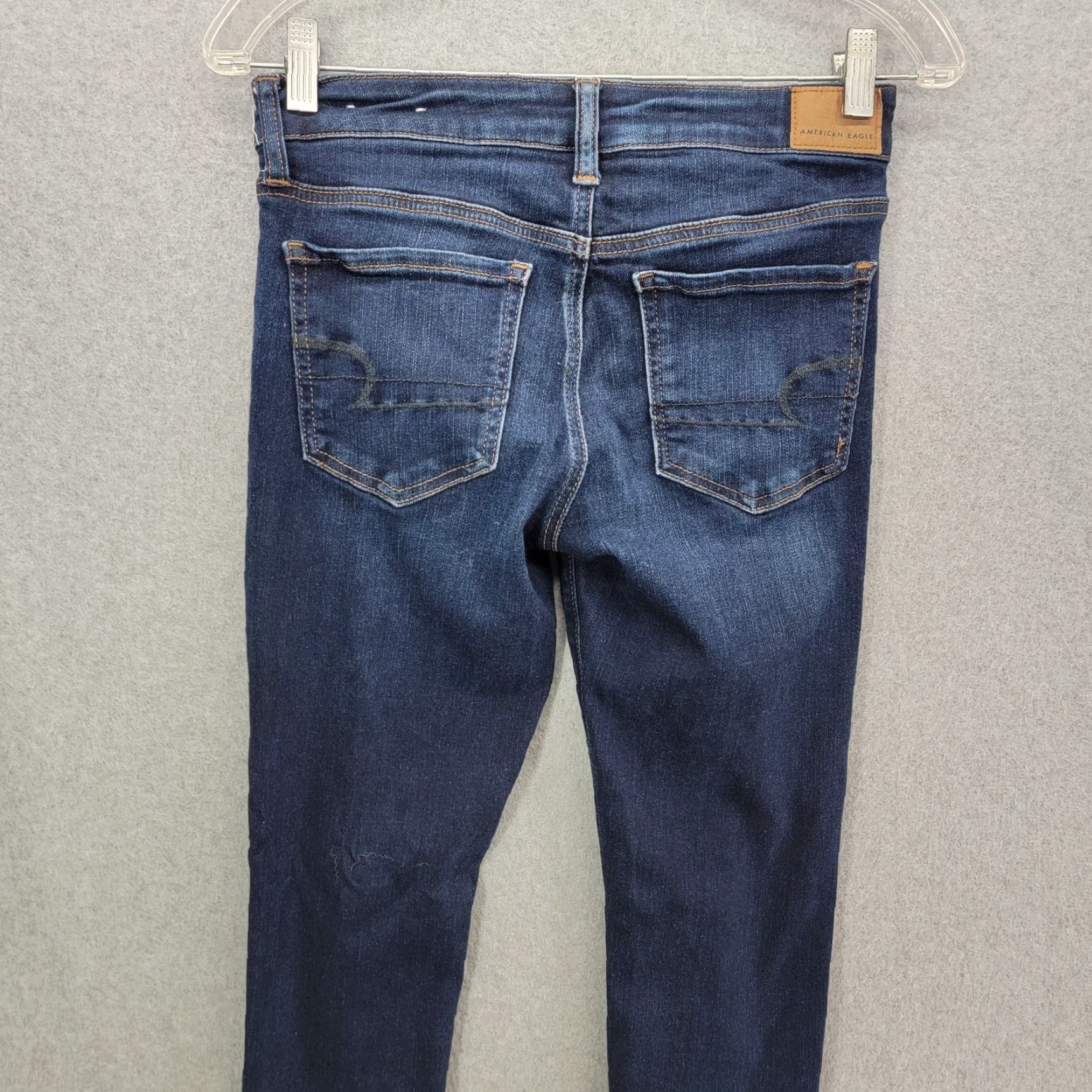 American Eagle Outfitters American Eagle Outfitters Jegging Jeans Blue Women's 4 Regular Next Level Stretch Jegging with Pockets Slim Rise Jeans Size 27" / US 4 / IT 40 - 6 Thumbnail