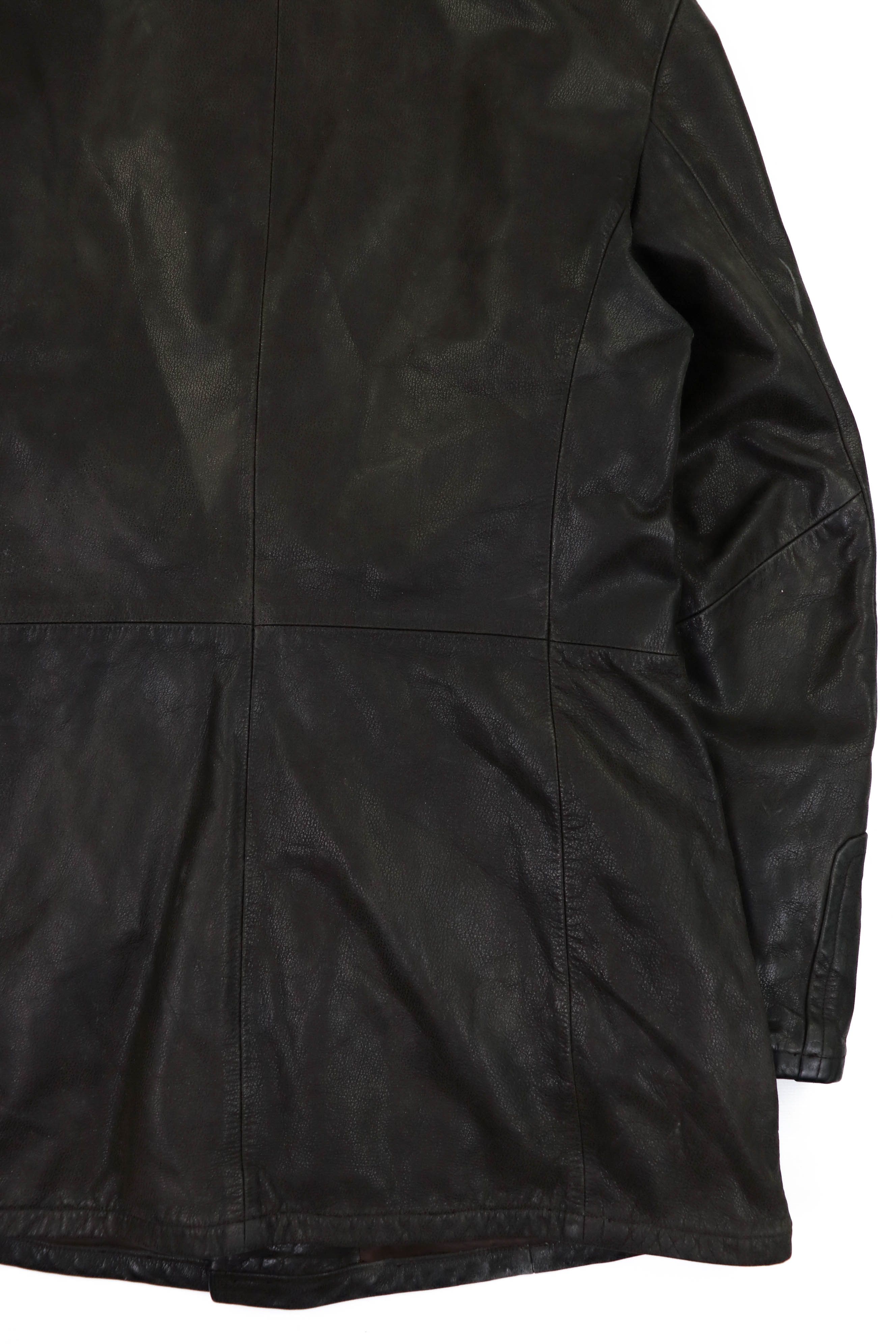 Genuine Leather 2nd Skin by inde Dark Brown Heavy Leather Coat Jacket Size US M / EU 48-50 / 2 - 11 Thumbnail