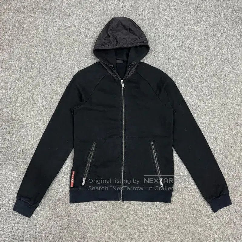 Prada Prada Men's Black Cotton Hoodie. Size US M / EU 48-50 / 2 - 1 Thumbnail