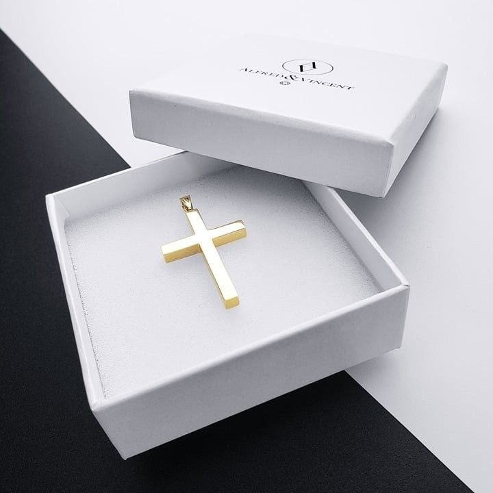 Other Latin Crucifix Christian Cross Real 14k Yellow Gold Pendant Size ONE SIZE - 2 Thumbnail