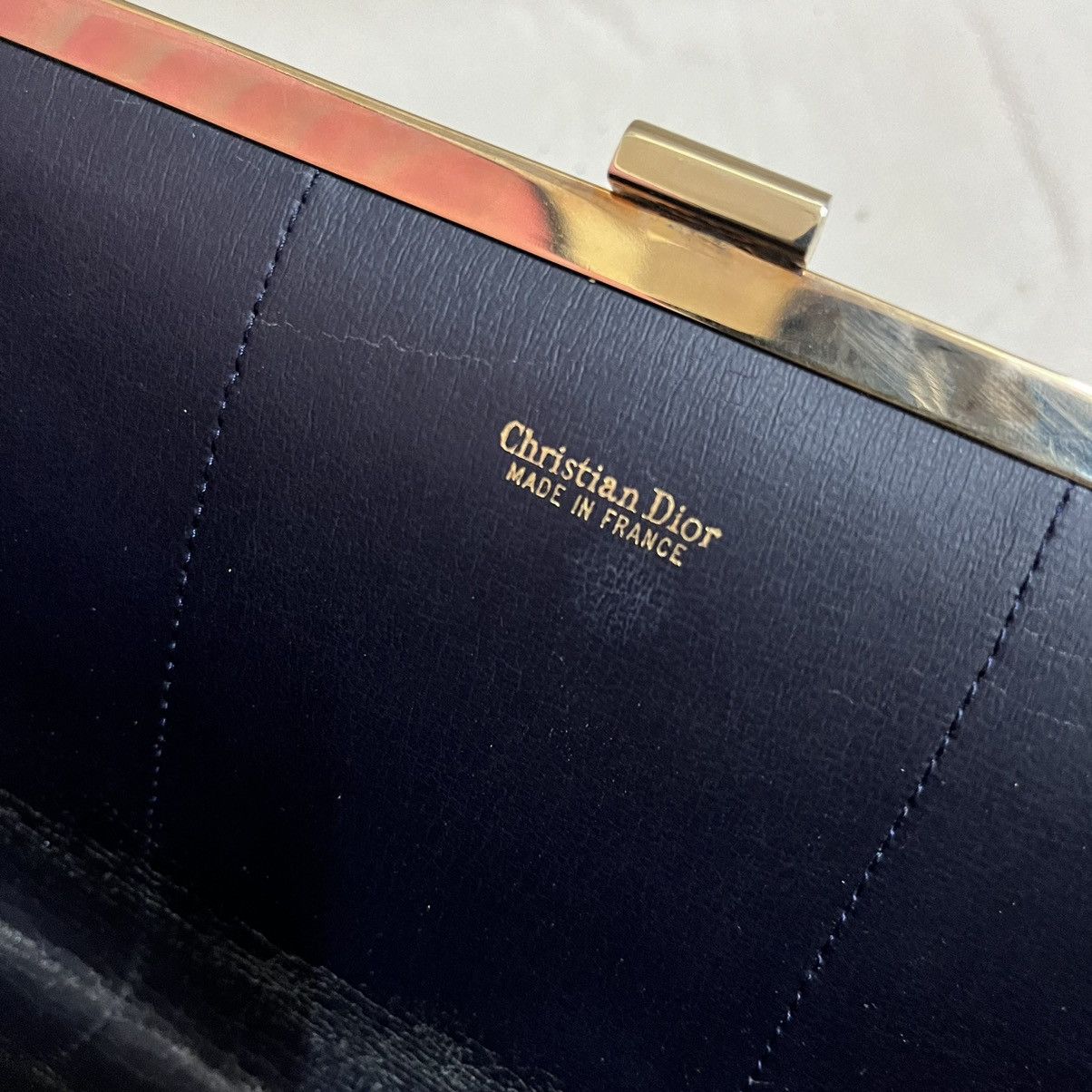 Christian Dior Monsieur × Dior × Vintage Authentic Christian Dior Leather Cluthbag Size ONE SIZE - 5 Thumbnail