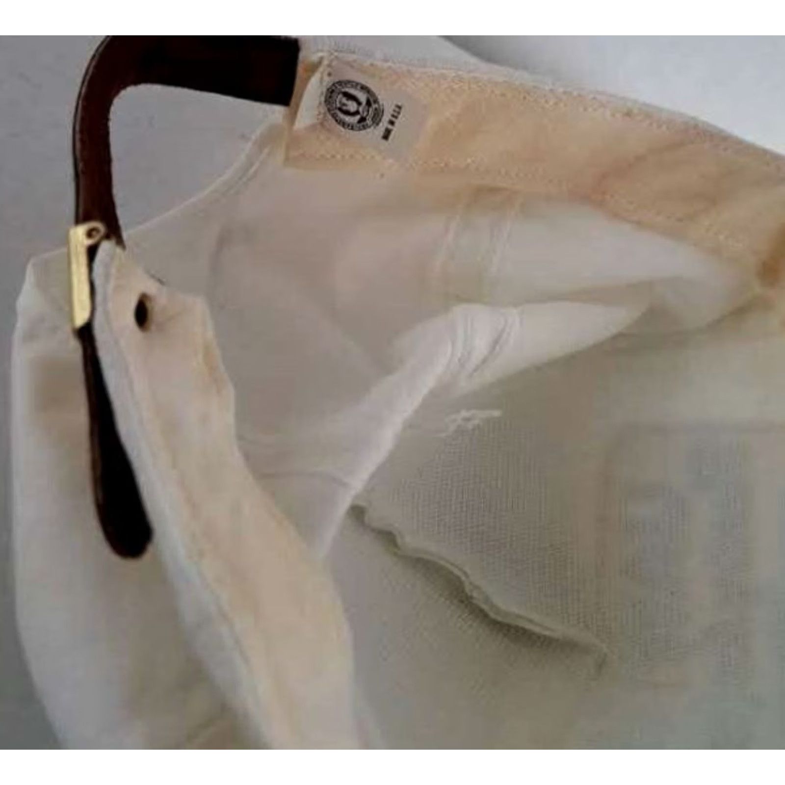 Vintage VINTAGE Union Made Hat White Adjustable Leather Canvas Baseball Cap Mens Adjustable Leather size Strap UAW-GM Meeting the Challenge Theme: automobiles Size ONE SIZE - 6 Thumbnail