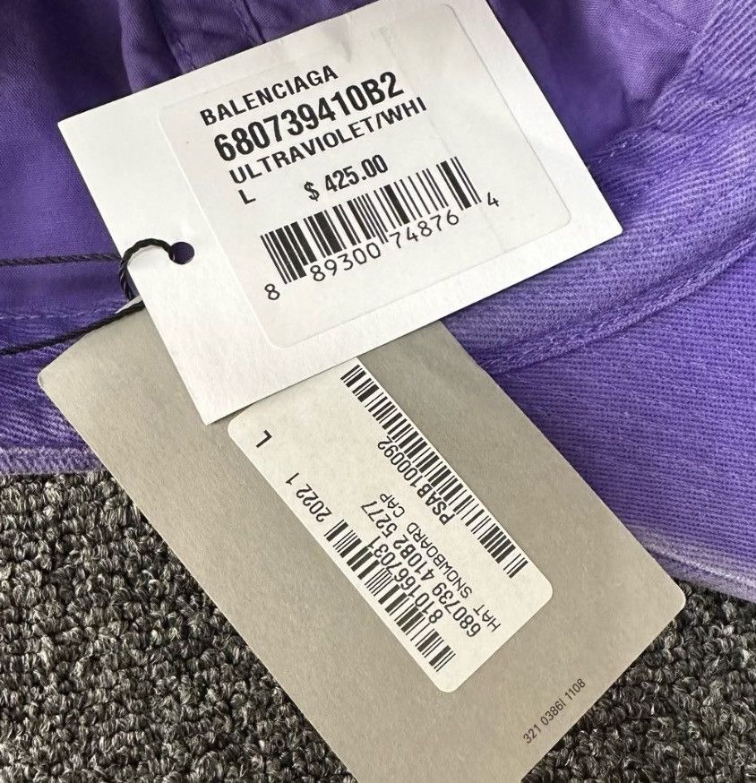 Balenciaga BALENCIAGASS22 Unity Double Loop Embroidered L2412-Nextarrow Size ONE SIZE - 6 Thumbnail