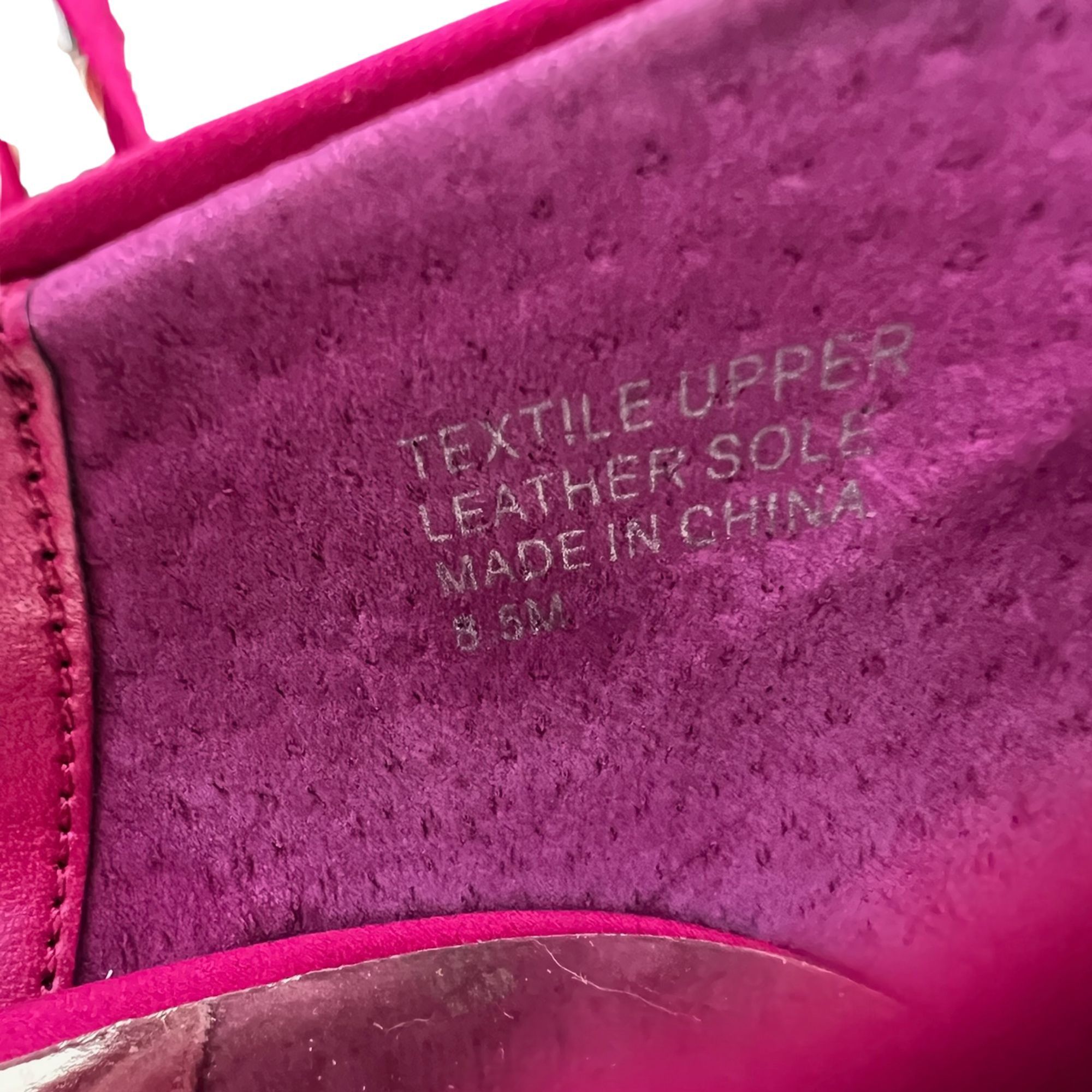 Other Audrey Brooke Fuchsia Bella Heels 8.5M Satin Upper & Leather Size US 8.5 / IT 38.5 - 5 Thumbnail