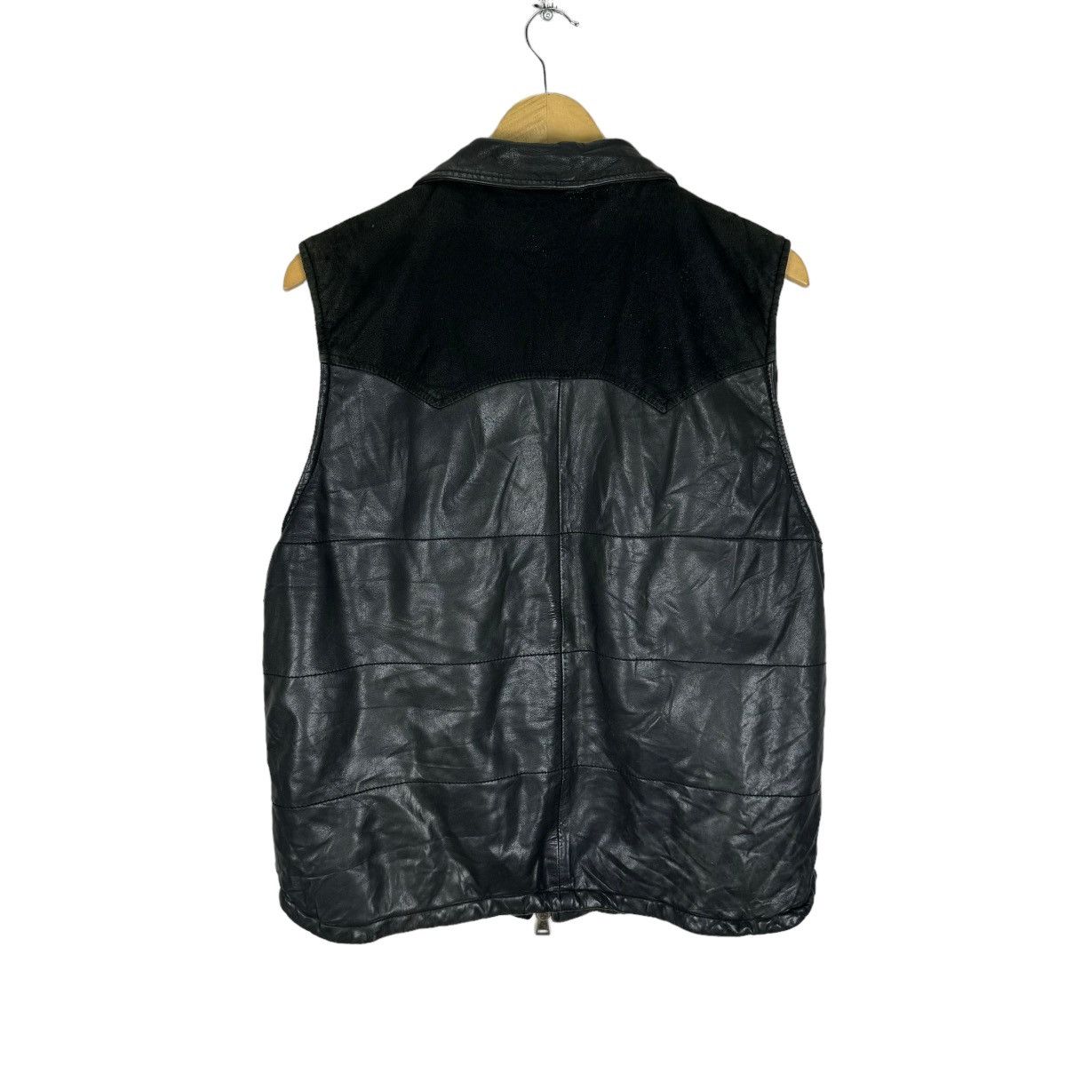 Giorgio Brato 🌟GIORGIO BRATO ITALY CAMO INSIDE LEATHER VEST Size US M / EU 48-50 / 2 - 9 Thumbnail