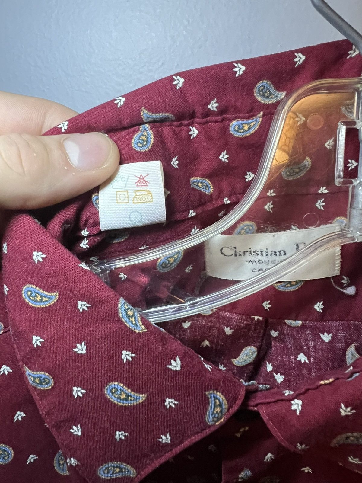 Christian Dior Monsieur Vintage Christian Dior Monsieur paisley button up longsleeve Size US L / EU 52-54 / 3 - 9 Thumbnail