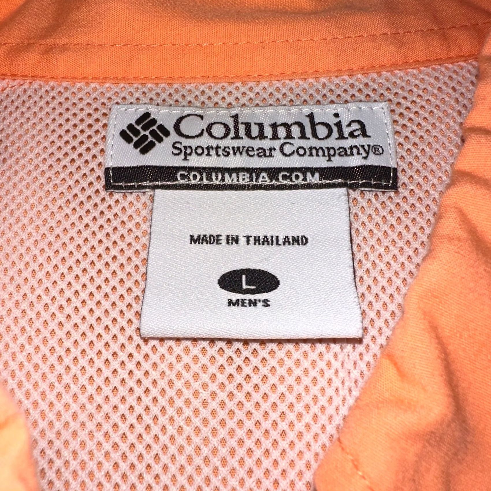 Vintage Columbia PFG Shirt Mens Large Orange Breathable Pockets Fishing Outdoor Vent Button Closure Size US L / EU 52-54 / 3 - 5 Thumbnail