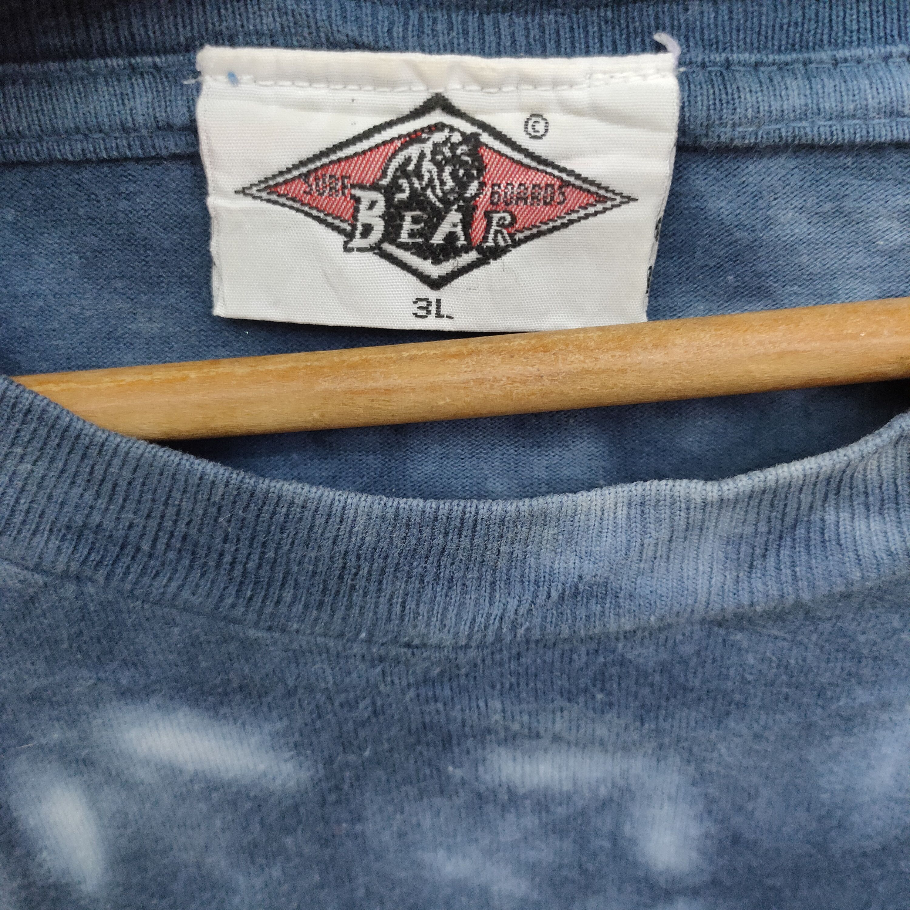 Sun Surf Bear Surfboards Blue Tie-Dye Surfwear, Acid Wash Tee Size US XXL / EU 58 / 5 - 6 Thumbnail