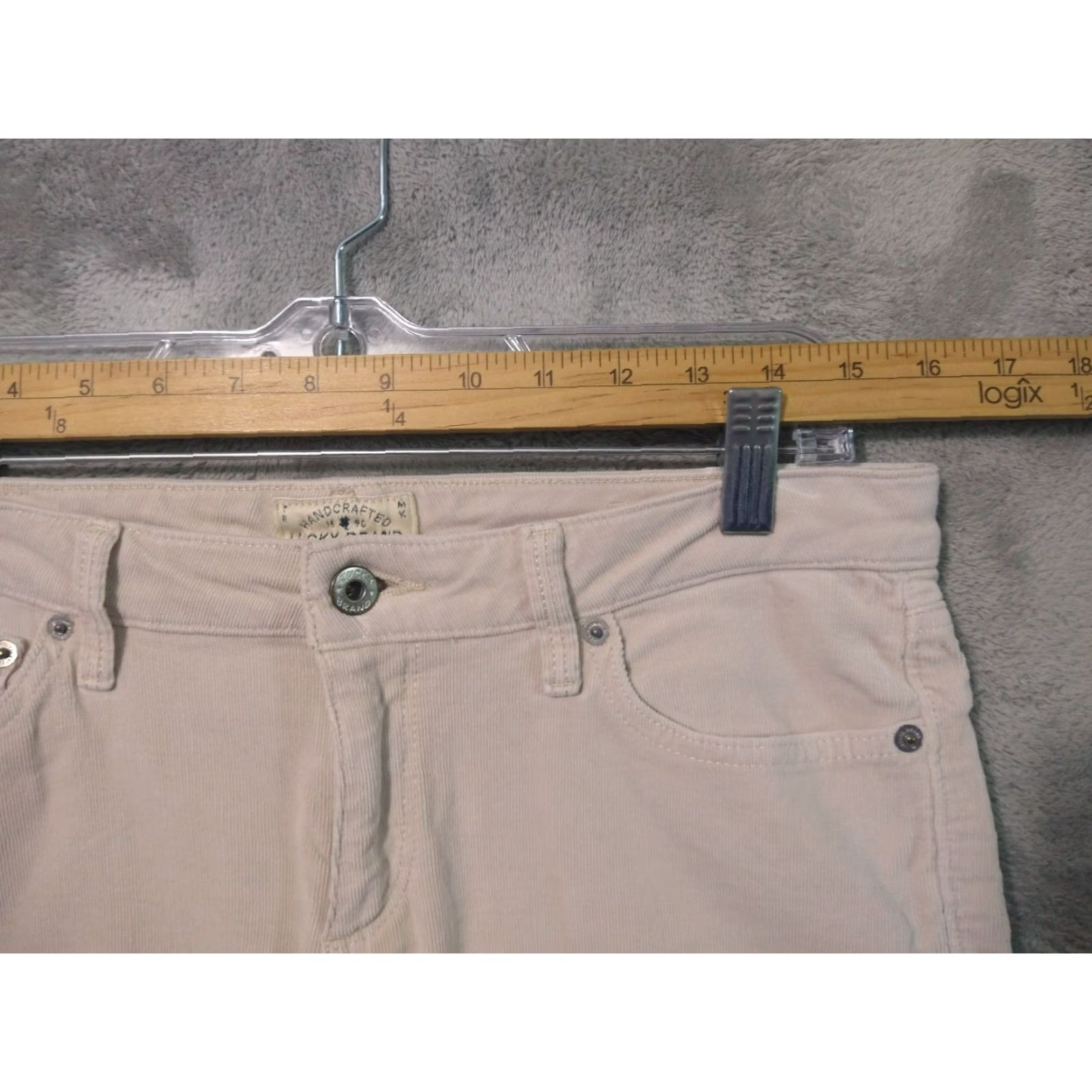 Lucky Brand Lucky Brand Pants Womens 8/29 Beige Corduroy Lolita Skinny Mid Rise Stretch Slim Fit Chino Casual Womens Size 30" / US 8 / IT 44 - 3 Thumbnail