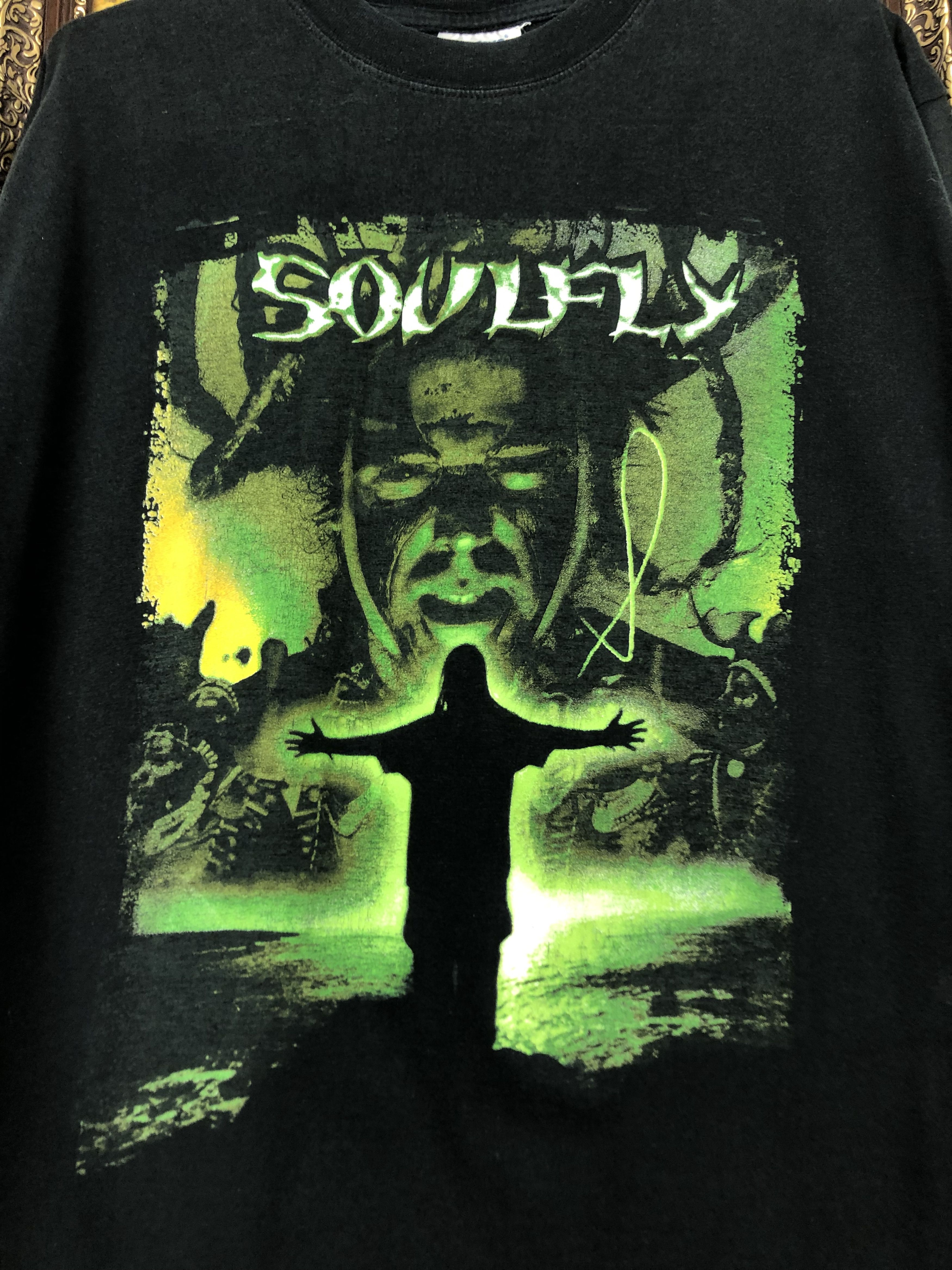 Band Tees Vintage Soulfly Band Tour Concert Shirt Black Mens Tee Rare Size US M / EU 48-50 / 2 - 3 Thumbnail