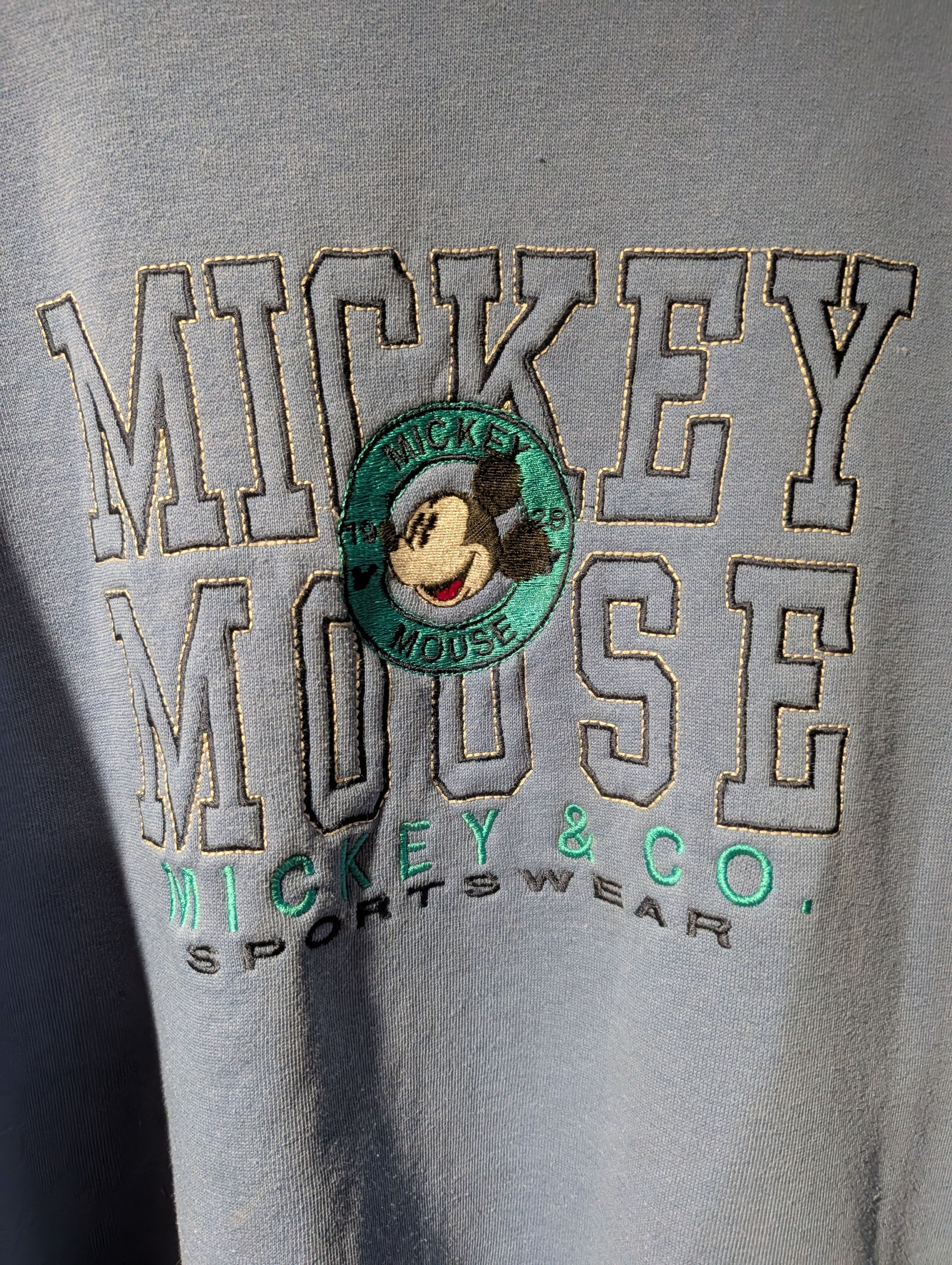 Mickey Mouse Vintage 90s Mickey Mouse & Co Sportswear X-Large Sweatshirt Size US XL / EU 56 / 4 - 2 Thumbnail