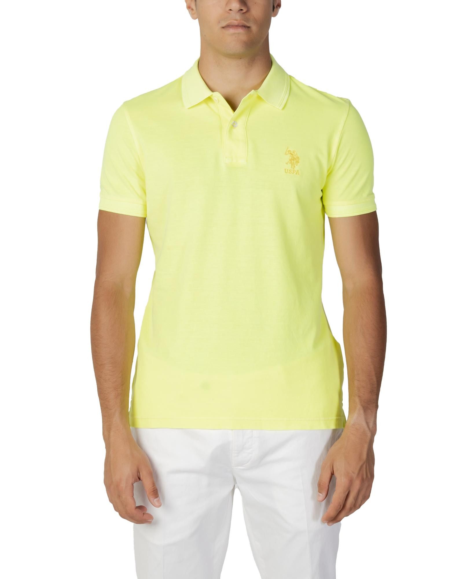 image of U S Polo Assn Classic Polo Shirt in Yellow, Men's (Size 2XL)