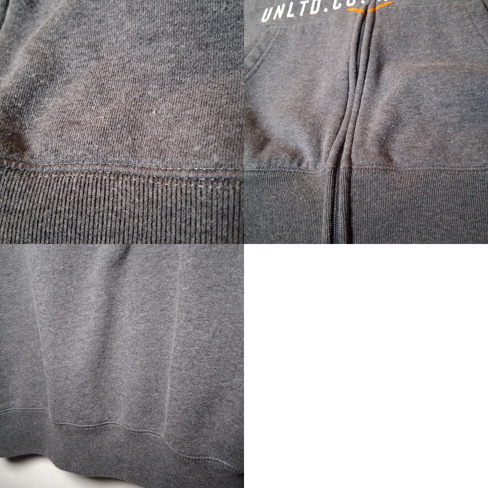 Ecko Unltd. VINTAGE Ecko UNLTD Hooded Sweatshirt Men M Gray Orange Full Zip Hoodie Streetwear READ Size US M / EU 48-50 / 2 - 11 Thumbnail
