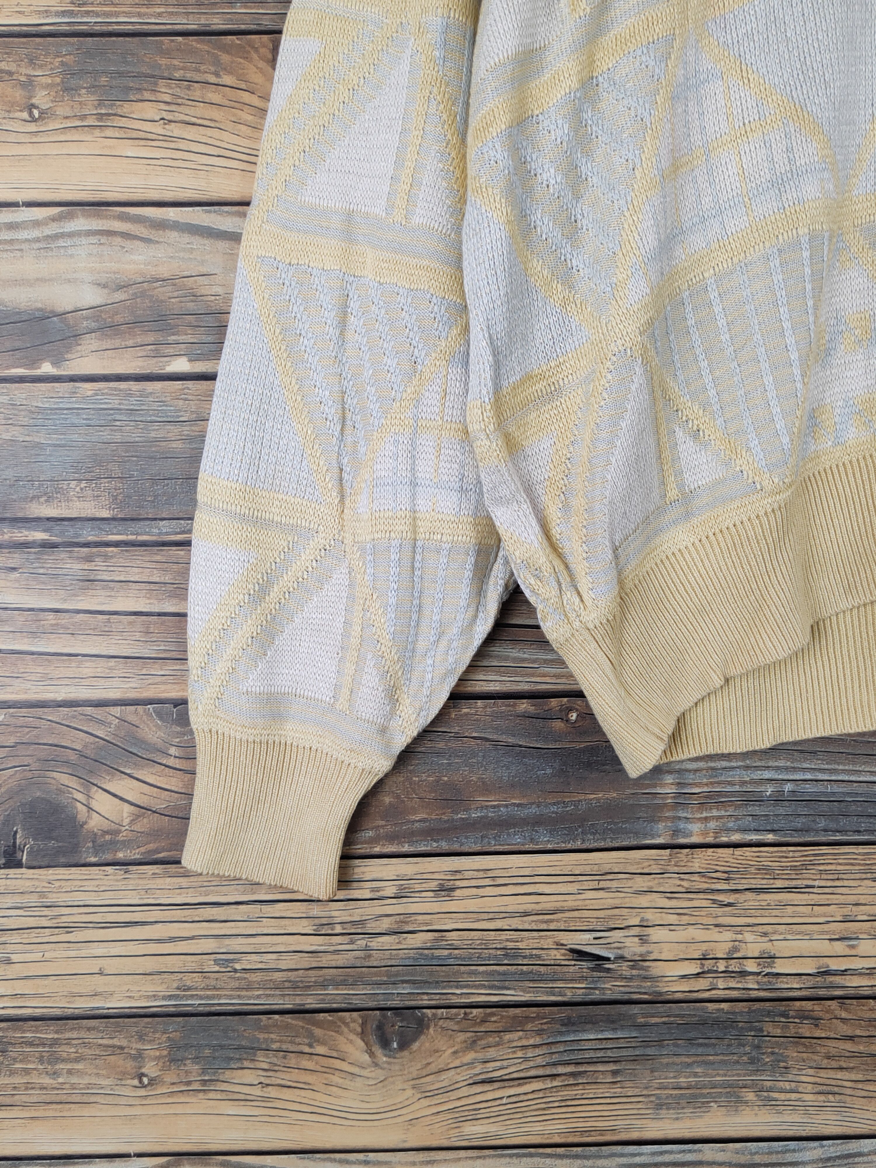 Vintage Paris vintage Yellow Knitwear Sweatshirts #W2027 Size L / US 10 / IT 46 - 4 Thumbnail