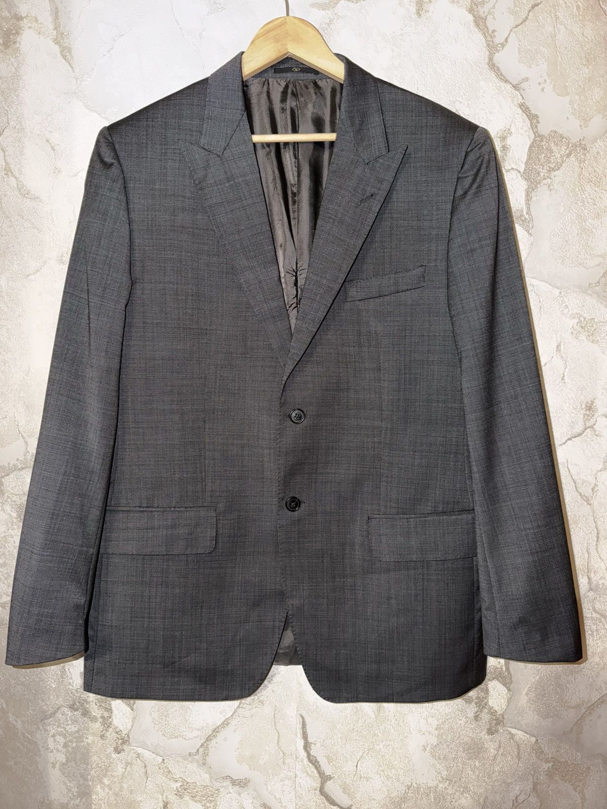 Valentino Valentino ROMA Suit Pants Jacket Grey Luxury Size USA 46 Size 46L - 2 Thumbnail