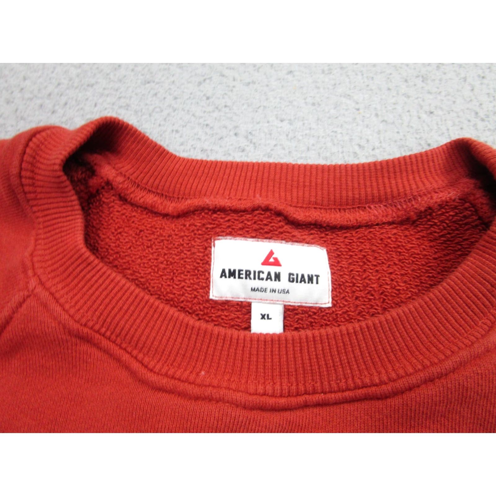 Vintage American Giant Sweatshirt Women XL Red Rust Raglan Crewneck Pullover Cotton Womens Size XL / US 12-14 / IT 48-50 - 5 Thumbnail