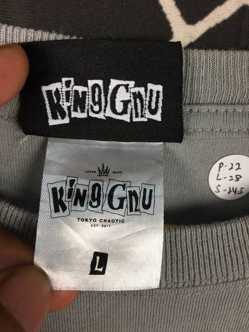 Band Tees King Gnu Japanese Rock Band The Greatest Unknown Tour Tee Size US L / EU 52-54 / 3 - 9 Thumbnail