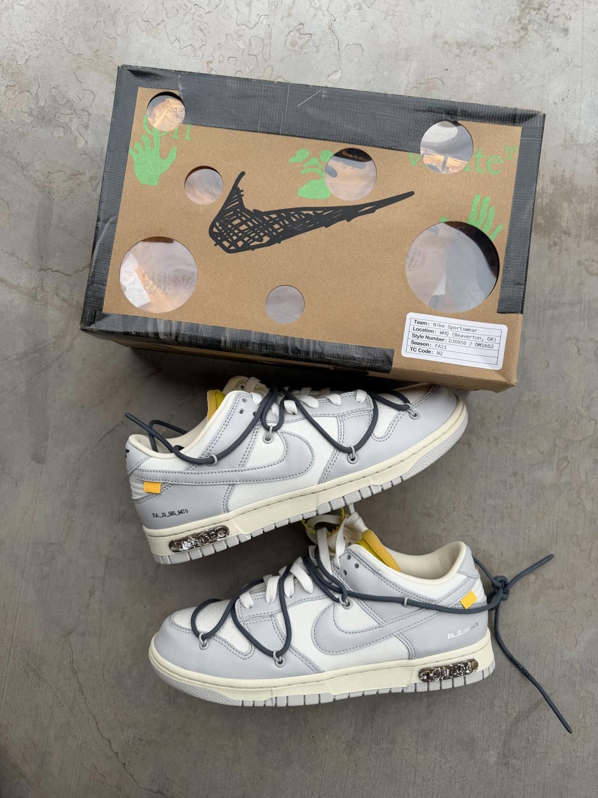 Nike Nike Dunk Low Off-White Lot 41 – Size 9 Men – New OG ALL Size US 9 / EU 42 - 1 Thumbnail