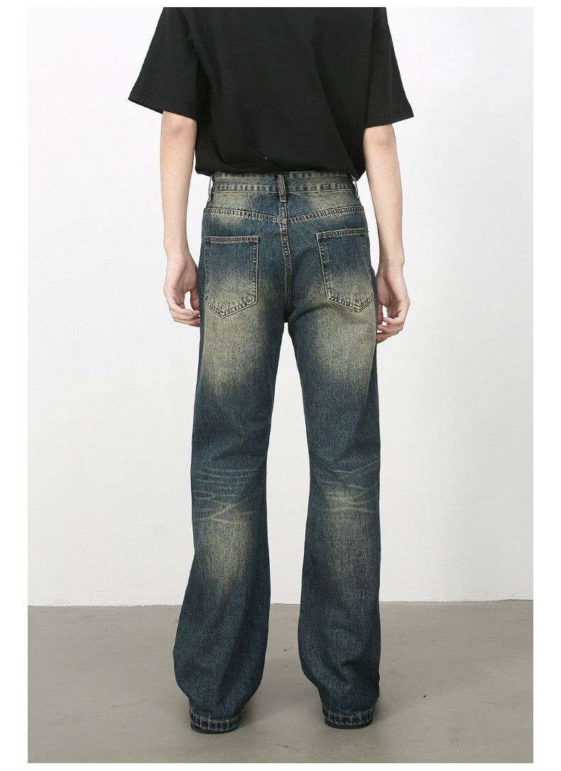 Japanese Brand × Jean High street retro loose flared ripped jeans for men Size US 32 / EU 48 - 5 Thumbnail